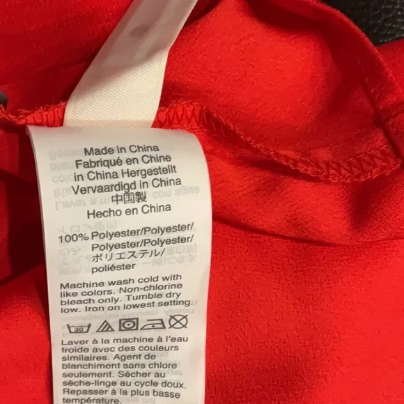 J. Crew Red Sleeveless Ruffled Blouse, Size XS - Picture 5 of 5